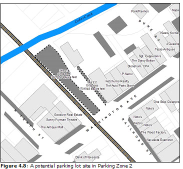 Figure 4.8: A potential parking lot site in Parking Zone 2