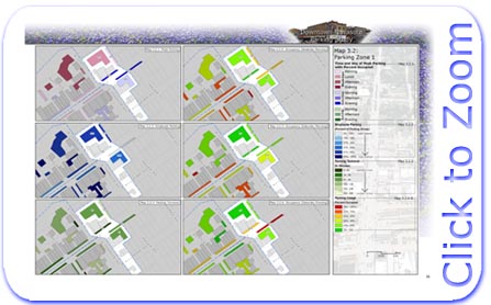 Downtown Navasota Parking Statistics Map for Parking Zone 1