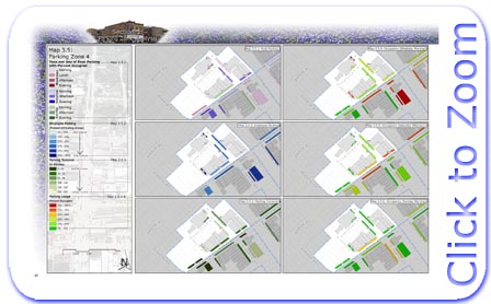 Downtown Navasota Parking Statistics Map for Parking Zone 4